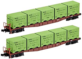 【中古】（非常に良い）KATO Nゲージ コキ5500 6000形コンテナ積載 2両入 8059-2 鉄道模型 貨車