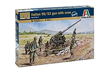 【中古】(未使用品)イタレリ 1/72 WW.II イタリア軍 90/53 高射砲 w/砲兵 プラモデル IT6122