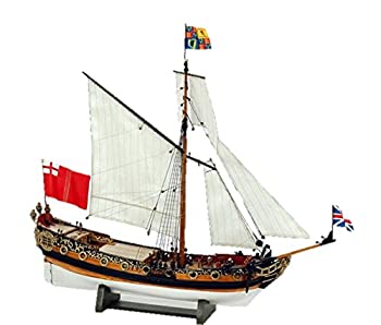 【中古】（非常に良い）ウッディジョー 1/64 チャールズヨット 木製帆船模型 組立キット