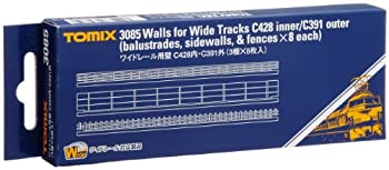 【中古】(未使用品)TOMIX Nゲージ ワイドレール用 壁C428内 C391外 3種×8枚入 3085 鉄道模型用品