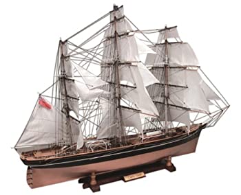 【中古】（非常に良い）ウッディジョー 1/80 帆船模型 カティーサーク 帆付き 木製模型
