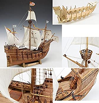 【中古】（非常に良い）ウッディジョー　木製帆船模型　1/50　サンタマリア