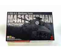 【中古】（非常に良い）アスカモデル 1/35 アメリカ軍 中戦車 M4A1シャーマン (中期型) プラモデル 35-010