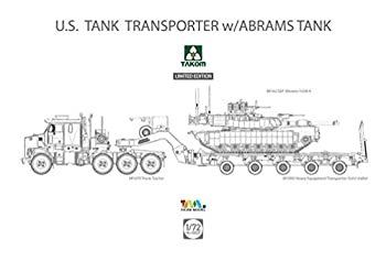 【中古】（非常に良い）タコム 1/72 アメリカ陸軍 M1070 & M1000 70トン 戦車運搬車 w/M1A2 SEP エイブラムス TUSK2 主力戦車 プラモデル TKO5002X (メーカー初回受注限