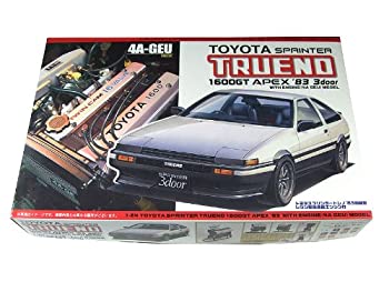 【中古】フジミ模型　【03657】　1/24　トヨタ　スプリンタートレノ　'83前期型 3door 　レジン製完成品エンジン付き　　4A-GEU