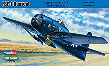 【中古】（非常に良い）ホビーボス 1/48 エアクラフトシリーズ F8F-1 ベアキャット プラモデル