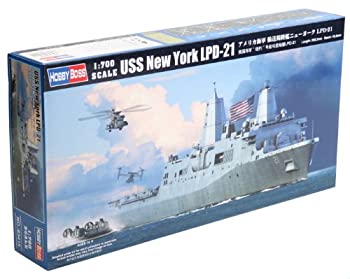 【中古】ホビーボス 1/700艦船シリーズ アメリカ海軍 輸送揚陸艦ニューヨーク LPD-21 プラモデル|GoodLifeStore