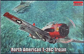 【中古】（非常に良い）ローデン 1/48 ノースアメリカン T-28Cトロージャン 米海軍艦上練習機【451】