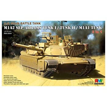 【中古】（非常に良い）ライフィールドモデル 1/35 現用アメリカ M1A2 SEP エイブラムス TUSK I/TUSK II/M1A1 TUSK 3in1キット プラモデル RFM5004