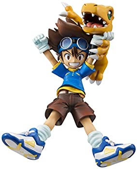【中古】（非常に良い）G.E.M.シリーズ デジモンアドベンチャー 八神太一 & アグモン 約105mm PVC製 塗装済み完成品フィギュア (再販)
