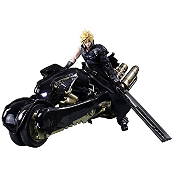 【中古】PLAY ARTS改 FINAL FANTASY VII ADVENT CHILDREN クラウド・ストライフ\u0026フェンリル PVC製 ペンキ塗り済みモビール図形