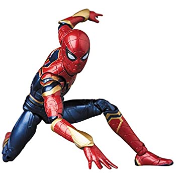 【中古】MAFEX マフェックス No.081 アヴェンジャーインフィニティーウォー アイアンスパイダー 全高約145mm 塗装済み 可動フィギュア｜GoodLifeStore
