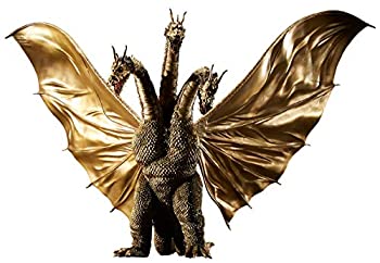 【中古】GARAGE TOY 東宝大怪獣シリーズ キングギドラ 1964 全高約390mm、全幅約660mm PVC製 塗装済み 完成品 フィギュア 一部組立あり