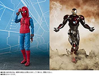 【中古】S.H.Figuarts スパイダーマン（ホームカミング） ホームメイドスーツver. & アイアンマン マーク47画像