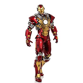 【中古】（非常に良い）ムービー・マスターピース アイアンマン3 アイアンマン・マーク17(ハートブレイカー) 1/6スケール プラスチック製 塗装済み可動フィギュア