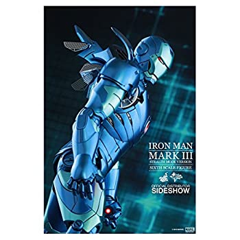 【中古】（非常に良い）ホットトイズ アイアンマン ムービー・マスターピース DIECAST 1/6スケールフィギュア アイアンマン・マーク3(ブルー・ステルス版)｜GoodLifeStore