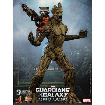 【中古】(非常に良い)ムービー・マスターピース 『ガーディアンズ・オブ・ギャラクシー』 1/6スケールフィギュア ロケット&グルート(2体セット)
