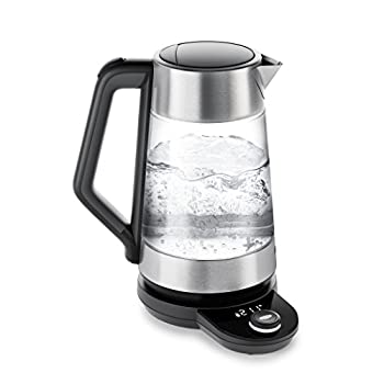 【中古】OXOコードレス硝子気温調節する能力のある灯し火湯沸かし、ステンレス鋼スチール写真