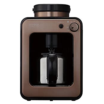 【中古】（非常に良い）SIROCA 全自動コーヒーメーカー 「siroca crossline」（4杯分） SC-A131CB カッパーブラウン