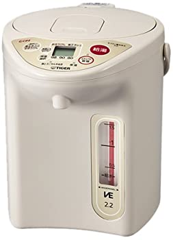 【中古】タイガー VE電気ポット 「とく子さん」 省エネコース付き 2.2L ベージュ PIF-A220-C｜GoodLifeStore