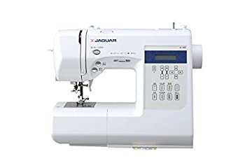 【中古】(非常に良い)ジャガー 文字縫い コンピュータミシン ホワイト KC-400