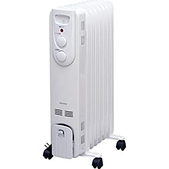 【中古】（非常に良い）アイリスオーヤマ オイルヒーター ストレート メカ式 IOH-1208KS-W