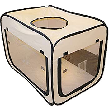 【中古】ペット用 酸素室用ケージ ペットオキシホテル スクエアMサイズ(外寸：W60×D90×H60cm)