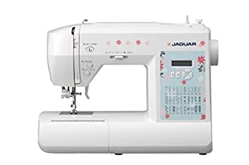 【中古】（非常に良い）ジャガー コンピュータミシン フットコントローラー付き ホワイト TRM-10