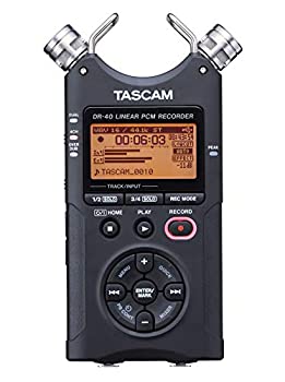 【中古】（人並み外れたに好いたらしい）TASCAM 24bit/96kHz相応う直線的PCMリコーダー DR-40VERSION2