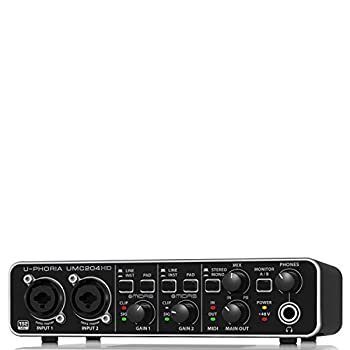 【中古】（非常に良い）ベリンガー2入力4出力 USBオーディオインターフェース UMC204HD U-PHORIA