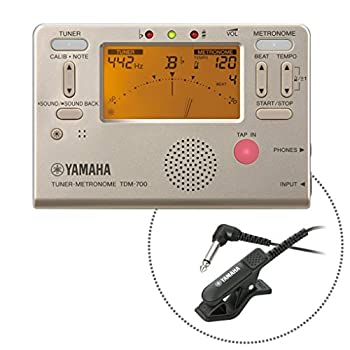 【中古】ヤマハ YAMAHA チューナーメトロノーム TDM-700GM チューナーとメトロノームが同時に使えるデュアル機能搭載 チューナー専用マイクロフォンTM-30