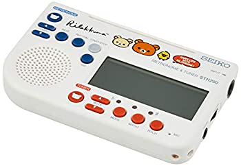 【中古】(非常に良い)SEIKO セイコー メトロノーム&チューナー リラックマ ホワイト STH200RKW|GoodLifeStore