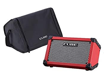 【中古】（非常に良い）ROLAND CUBE Street RED 乾電池駆動可能ギターコンボアンプ キャリングバッグセット