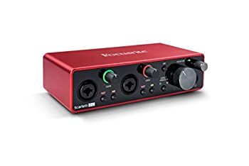 【中古】（非常に良い）Focusrite Scarlett 2i2 3rd Gen オーディオインターフェイス