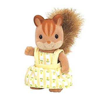 【中古】(未使用品)シルバニアファミリー 人形 くるみリスファミリー くるみリスの女の子