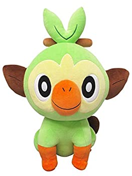 【中古】ポケットモンスター ぬいぐるみ雑貨シリーズ　もちふわクッション　サルノリ ぬいぐるみ 高さ50cm