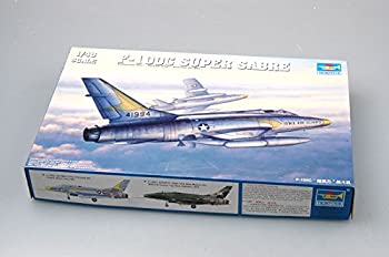 【中古】（非常に良い）トランペッター 1/48 アメリカ空軍 F-100C スーパーセイバー プラモデル
