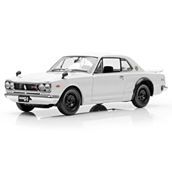 【中古】（非常に良い）KYOSHO 1/18 スカイライン 2000 GT-R KPGC10 ホワイト 完成品