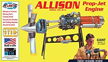 【中古】アトランティスモデル 1/10 アリソン ターボ プロップ エンジン プラスチックモデルキット AMCH1551