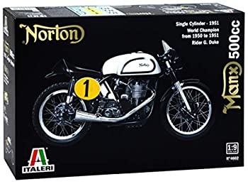 【中古】（非常に良い）イタレリ 1/9 ノトン マンクス 500cc 1951 プラスチックモデルキット IT4602