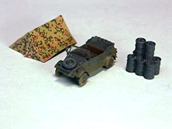 【中古】（非常に良い）1/144　ワールドタンクミュージアム　Series 03－46　キューベルワーゲン野戦乗用車　　単色迷彩 （テント・ドラム缶・パンター戦車の予備転輪、