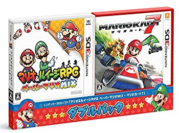 【中古】（非常に良い）『マリオ&ルイージRPG ペーパーマリオMIX・マリオカート7』 ダブルパック - 3DS
