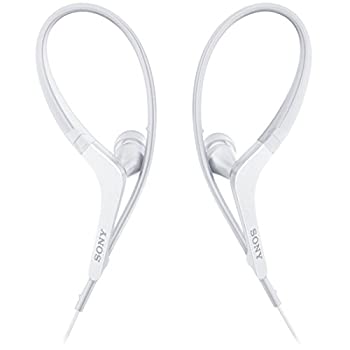 【中古】ソニー SONY イヤ電話機 MDR-AS410AP : 防滴/運動競技向け 遠隔操作・マイクロホン付き添い人 白いこと MDR-AS410AP W