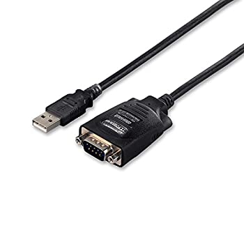 【中古】（非常に良い）iBUFFALO USBシリアルケーブル(USBtypeA to D-sub9ピン)1.0m ブラックスケルトン BSUSRC0610BS