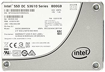 【中古】（非常に良い）Intel DC S3610シリーズ Haleyville 800GB SSDSC2BX800G401