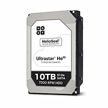 【中古】（非常に良い）HGST(エイチ・ジー・エス・ティー) Ultrastar He10 3.5inch 10TB 256MBキャッシュ 7200rpm SATA 6Gb/s HUH721010ALE600