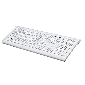【中古】Digio2 無線 静音 キーボード ホワイト 48388