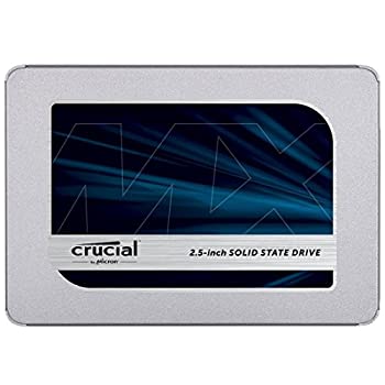 【中古】（非常に良い）Crucial クルーシャル SSD 500GB MX500 SATA3 内蔵2.5インチ 7mm CT500MX500SSD1 9.5mmアダプター付