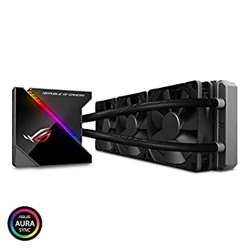 【中古】（人並み外れたに好いたらしい）ASUS オールインワン型水冷 社会的単位 中央処理装置冷房装置 ROG RYUJIN 360 / color OLED/Aura Sync RGB/120粍 差しわたし 360粍大きさ 放射体気違い