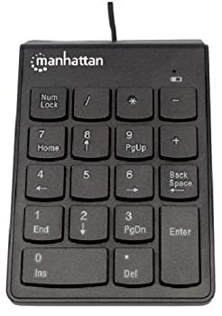 【中古】（非常に良い）Manhattan 有線 テンキー ボード (ノートPC・タブレットPCに最適) 176354